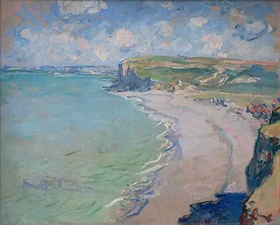 Beach in Pourville Claude Monet